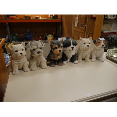 703 - LOT OF DOG ORNAMENTS