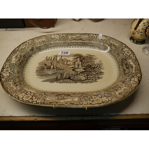 726 - VICTORIAN PLATTER