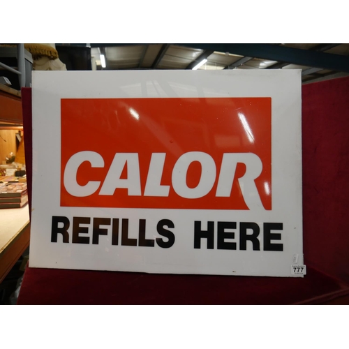 777 - CALOR GAS SIGN