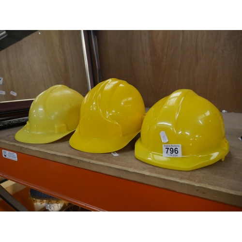 796 - 3 SAFETY HATS