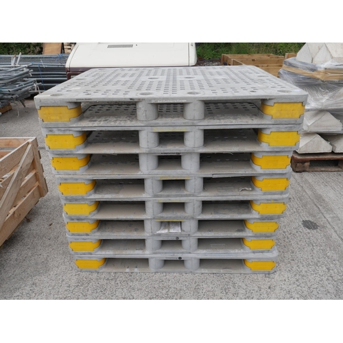 1 - 8 PLASTIC PALLETS