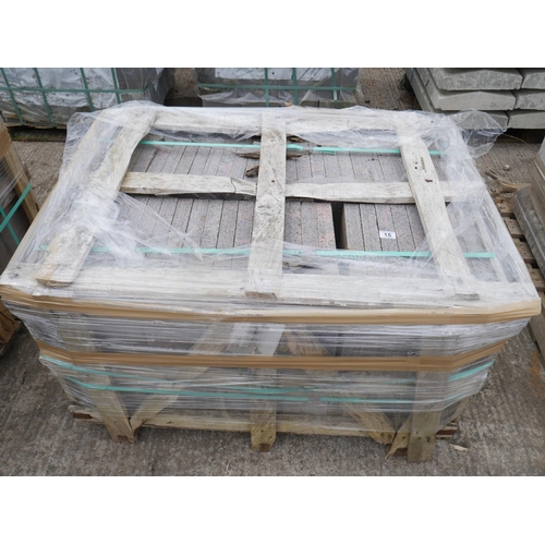 15 - PALLET OF MARBLE PAVING SLABS