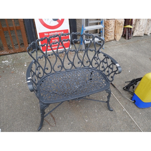 156 - METAL GARDEN SEAT