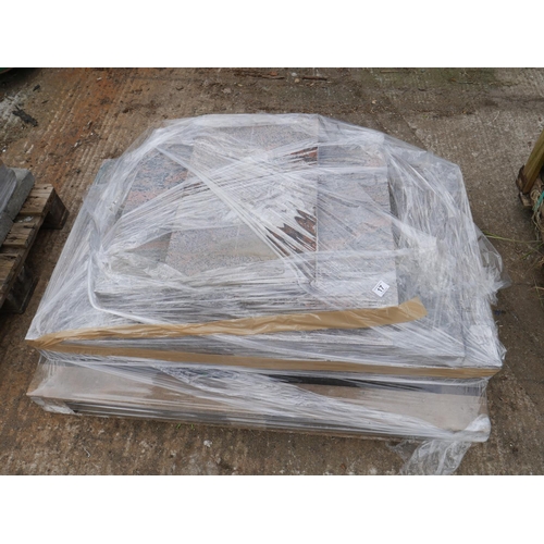 17 - SMALL PALLET OF MARBLE PAVING SLABS