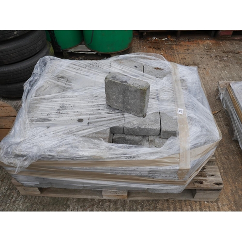 22 - PALLET OF PAVING BRICK