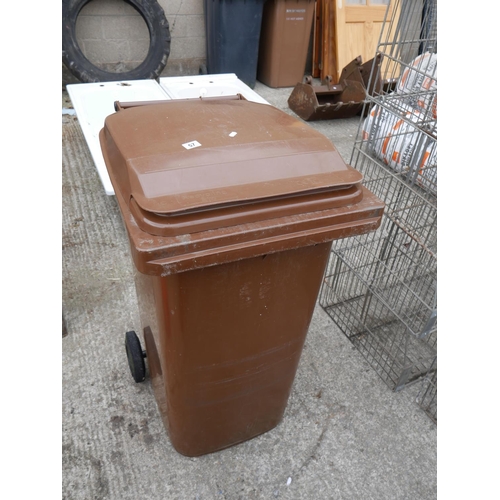 57 - BROWN WHEELIE BIN