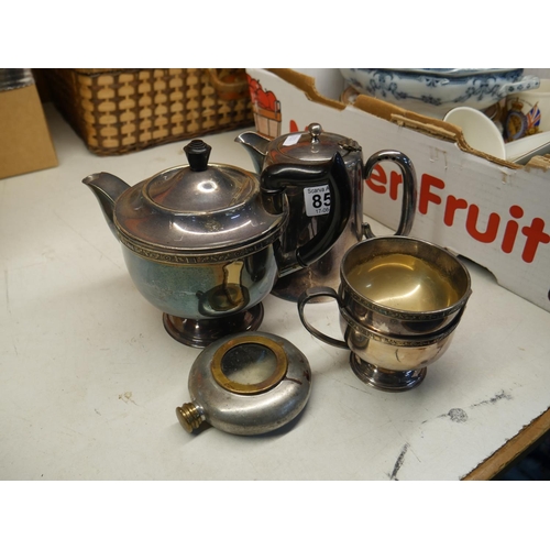 855 - LOT OF SILVER PLATE