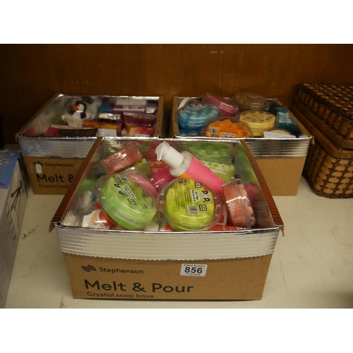 856 - 3 BOXES OF MELT & POUR CANDLES