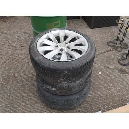 123 - 3 ALLOY WHEELS