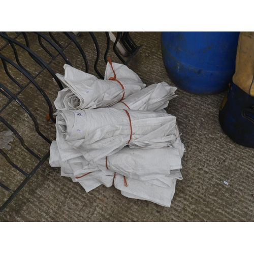 49 - LOT OF HESSIAN BAGS