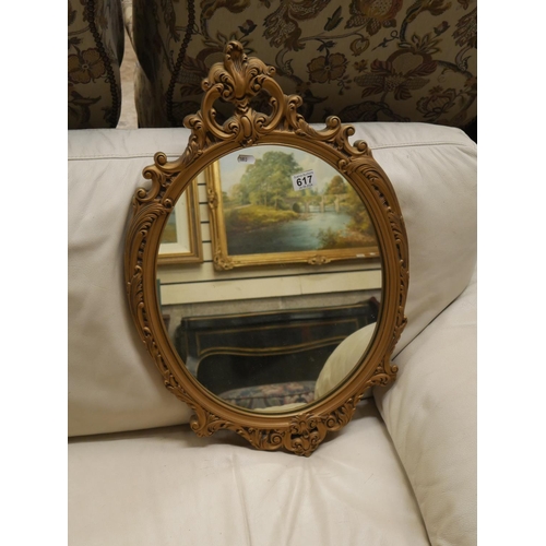 617 - GILT FRAMED MIRROR