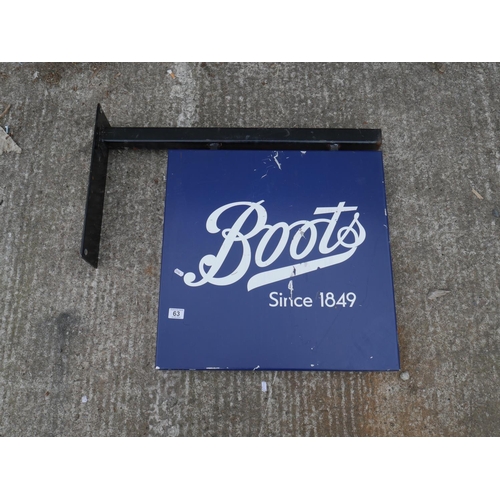 63 - BOOTS SIGN