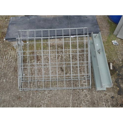 64 - 2 HAY RACKS & FLAGPOLE MOUNT