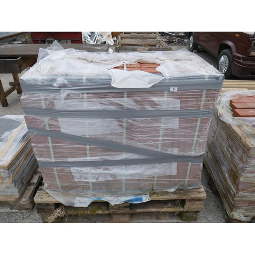 8 - PALLET OF RED BRICK