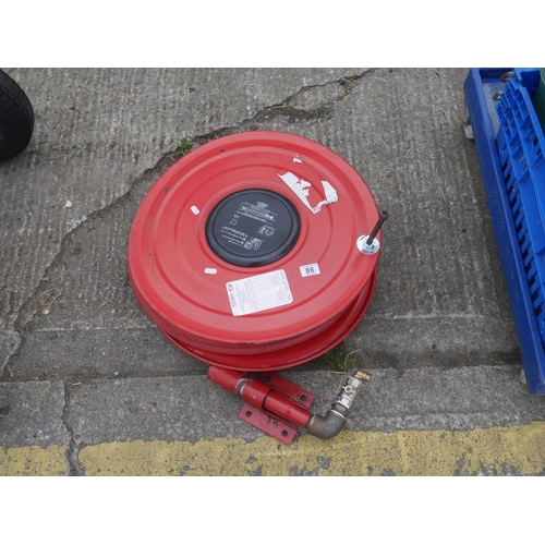 86 - FIRE HOSE & REEL