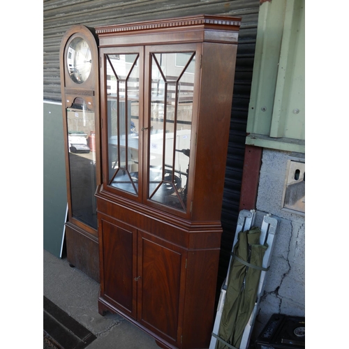 140 - MAHOGANY CORNER CABINET