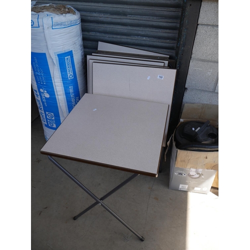 155 - 8 SMALL FOLDING TABLES