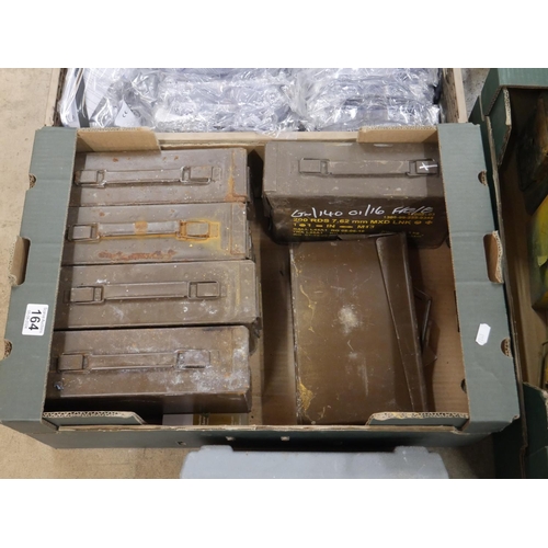 164 - 6 AMMO BOXES