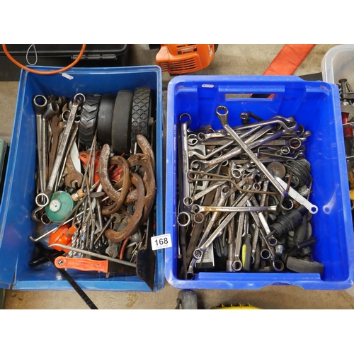 168 - 2 BOXES OF TOOLS