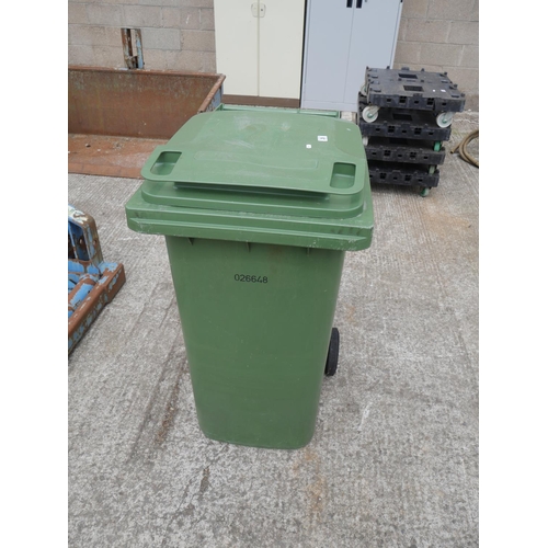 26 - GREEN WHEELIE BIN