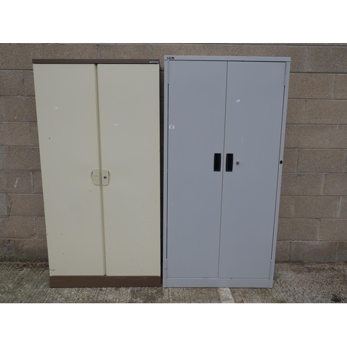 27 - 2 OFFICE CUPBOARDS