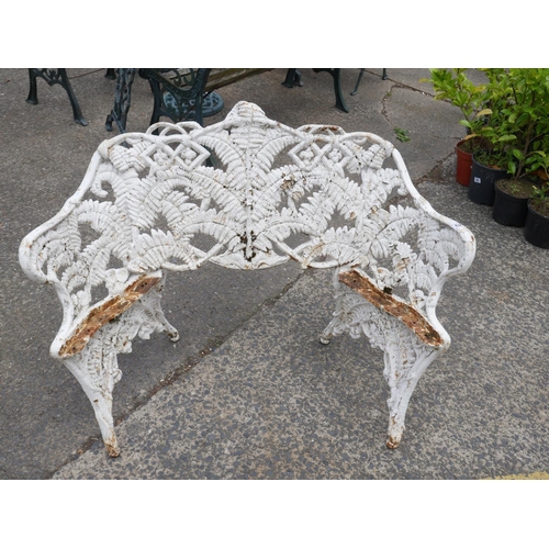 62 - HEAVY CAST IRON GARDEN SEAT FOR RE-TIMBERING