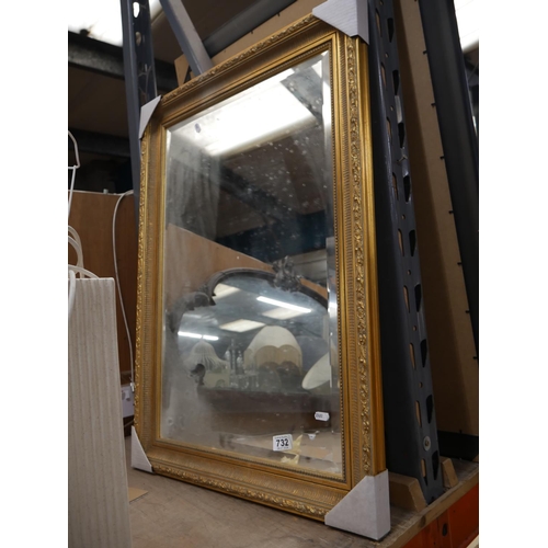 732 - GILT MIRROR