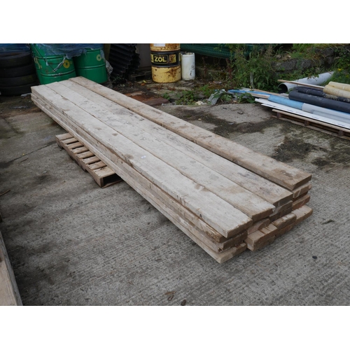 1 - PALLET OF TIMBER  20 no. 14 FT 8 X 2