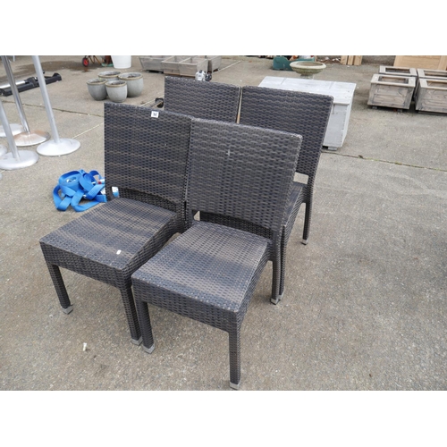 58 - 4 GARDEN CHAIRS