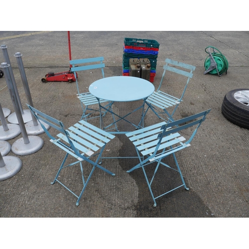 68 - GARDEN TABLE & 4 CHAIRS