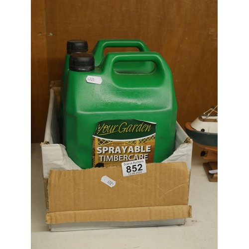 852 - 2 JARS OF FENCE SPRAY