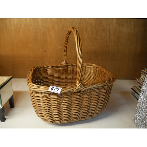 877 - WICKER BASKET