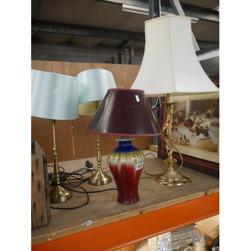 885 - 3 TABLE LAMPS