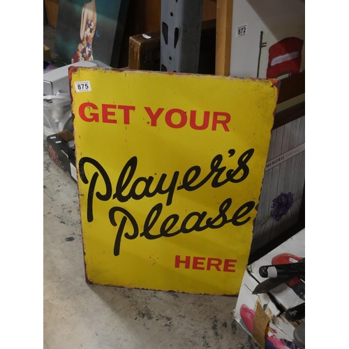 875 - PLAYERS SIGN