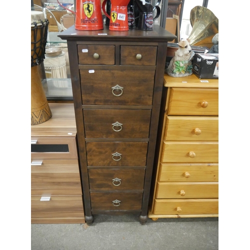 845 - 7 DRAWER STORAGE UNIT