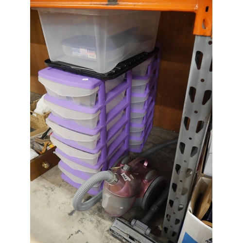 864 - VACUUM CLEANER & STORAGE BOXES