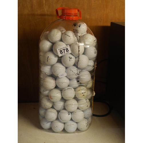 878 - LOT OF GOLF BALLS