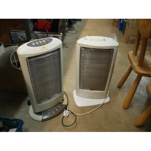 878 - 2 ELECTRIC HEATERS