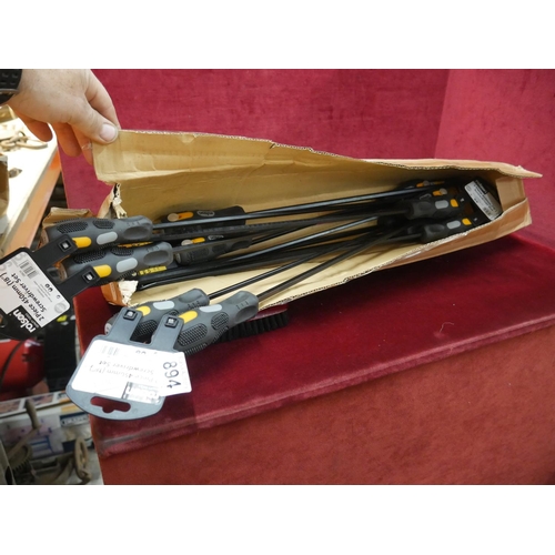 894 - BOX OF SCREWDRIVERS