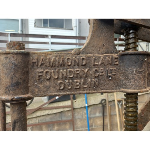 207 - ANTIQUE DOUBLE CHEESE PRESS FROM FOUNDRY IN HAMMOND LANE DUBLIN