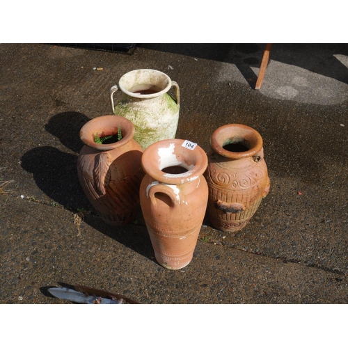 104 - TERRACOTTA VASES