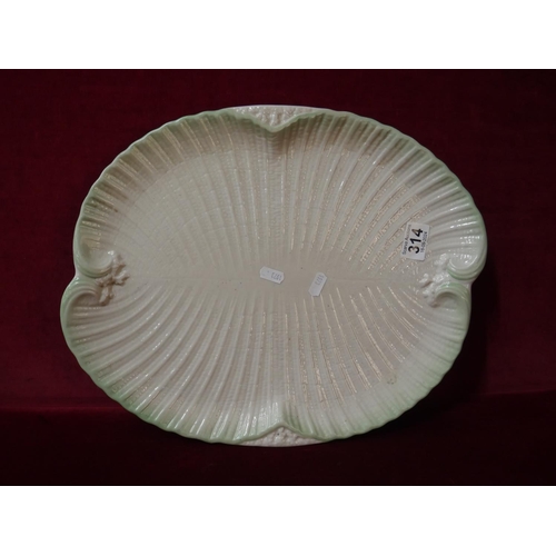 314 - EARLY BELLEEK PLATTER