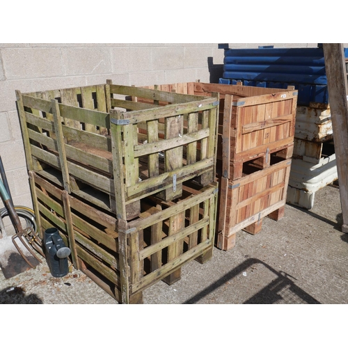 40 - 4 LARGE WOODEN CRATES