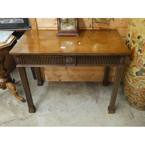 420 - 19TH C. 2 DRAWER CONSOLE TABLE