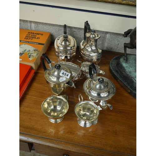 454 - SILVER PLATED TEA SERVICE