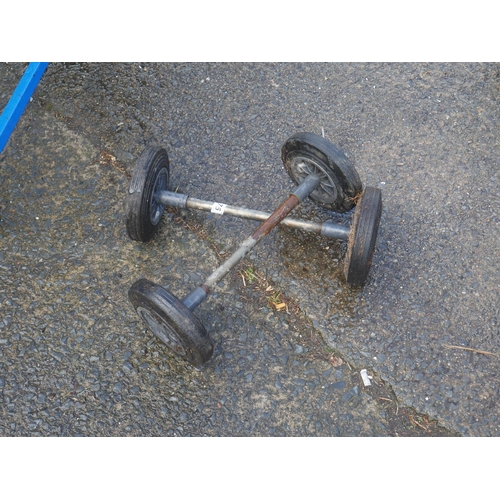 75 - WHEELIE BIN WHEELS & AXLES