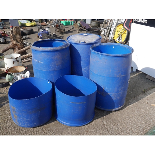 62 - SELECTION OF PLASTIC BARRELS