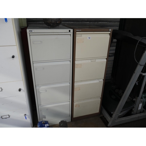 186 - 2 FILING CABINETS