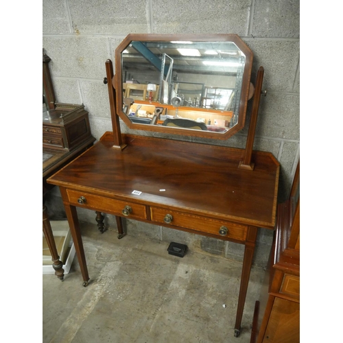 454 - EDWARDIAN INLAID DRESSING TABLE