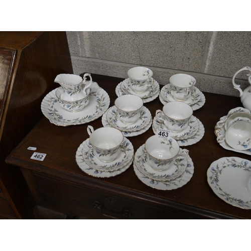 463 - ROYAL ALBERT 21 PIECE BRIGADOON TEA SET